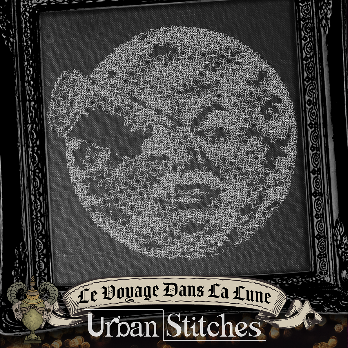 Le Voyage dans la Lune Blackwork