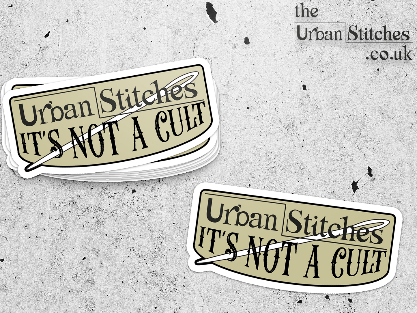 Urban Stitches - It's not a cult - sticker