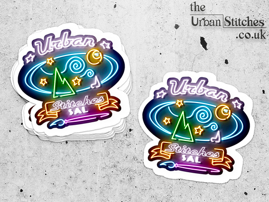 Starry Night - neon sticker